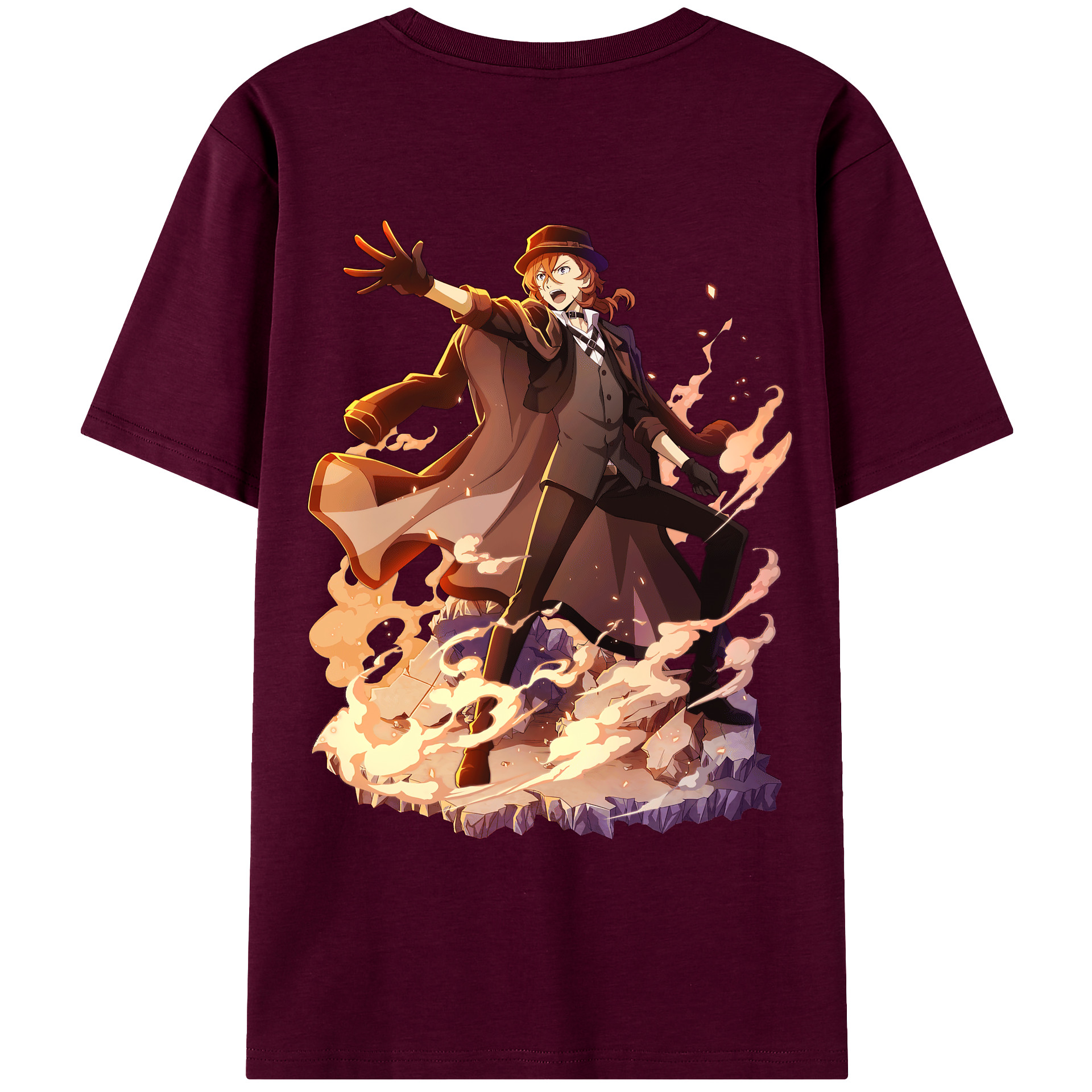 （画像用） 文豪ストレイドッグス Bungo Stray Dogs レディース半袖Tシャツ(バックプリント)